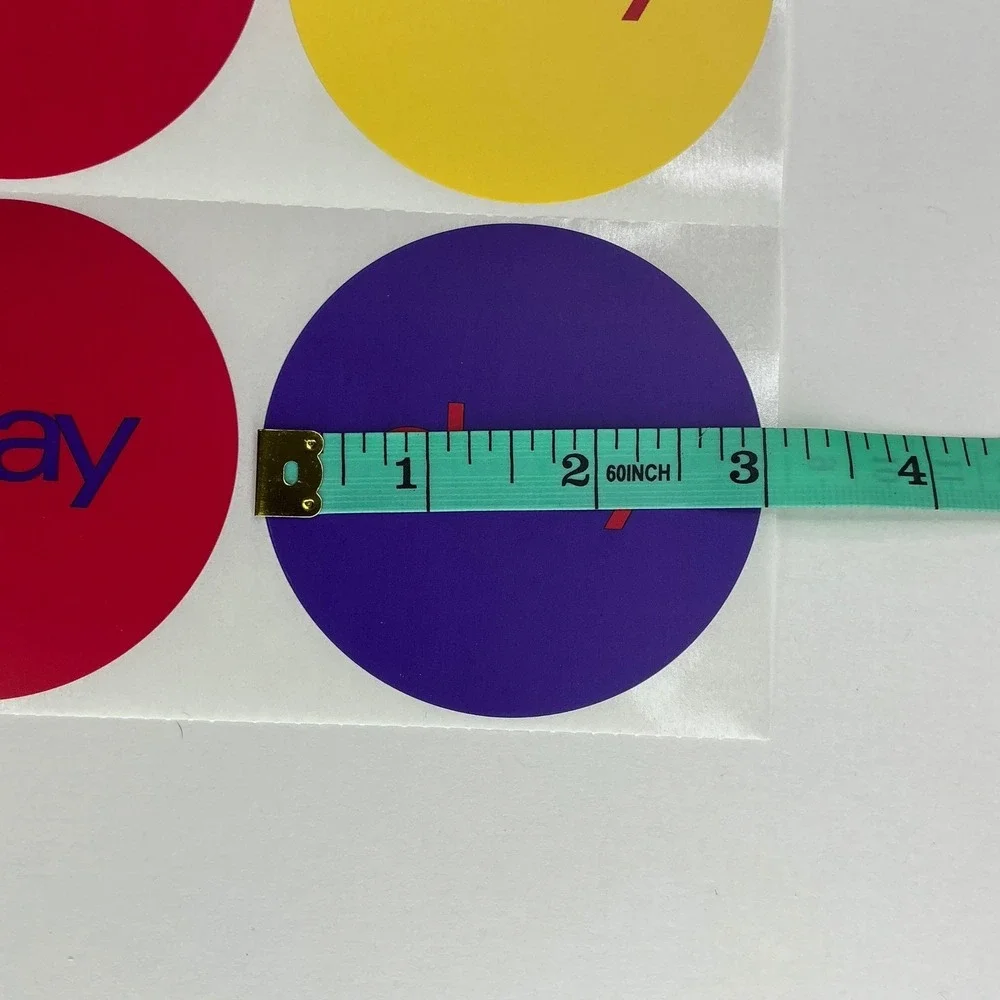 eBay Multicolor Logo Stickers 200 Count 3 Inch Round Reseller Supplies